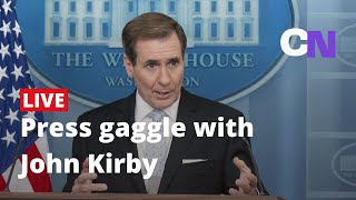 Live John Kirby holds a gaggle with reporters [upl. by Samalla307]