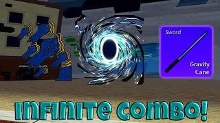 Gravity Cane  Godhuman  Portal INFINITE Combo Blox Fruits [upl. by Annuaerb]