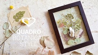 Tutorial Come realizzare un quadro botanical style  La Figurina [upl. by Obeded]