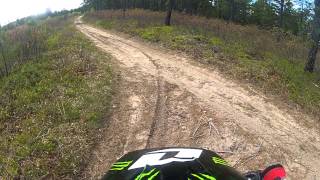 04 KX250F Trail Riding [upl. by Egwin]