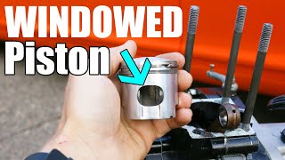 60cc80cc Motorized Bike Windowed Piston Walkthrough [upl. by Melak]