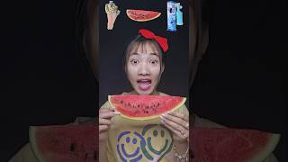 lemon candy watermelon ice cream 🍭🍉🍼 funny food shorts [upl. by Ahsya238]