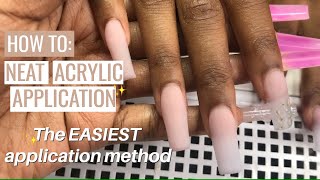 How to Acrylic Application For Beginners EASY  Perfect Acrylic Application  Clarissa Ama [upl. by Nats]