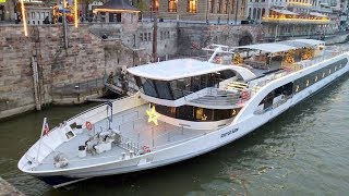 Bateau de croisière Rhystarn sur le Rhin Bâle [upl. by Daniyal]