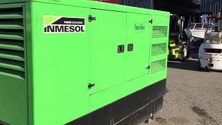 HE002  2015 Inmesol Model IV145 130 KVA Silenced Enclosed Diesel Generator [upl. by Keung]