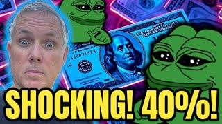 The Shocking Reason PEPE COIN Is Up 40 PEPE CRYPTO Holders Are Getting Rich [upl. by Auhsej]