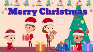 Merry Christmas Song for Kids 🎅  Fun amp Easy Preschool Christmas Song [upl. by Rukna122]