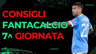 Consigli FANTACALCIO 7 Giornata  Chi Schierare al Fantacalcio Giornata 7 CONSIGLI FANTACALCIO [upl. by Magdaia162]