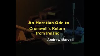 An Horatian Ode to Cromwell’s Return from Ireland by Andrew Marvell swayamprabha CH01SP [upl. by Adara]