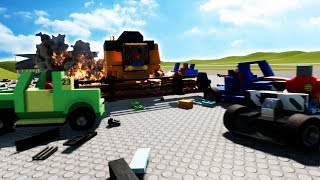 WORLDS LARGEST LEGO RACE AND DEMOLITION DERBY  Brick Rigs Gameplay Roleplay  Lego Car Crashes [upl. by Eedahs319]