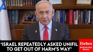 BREAKING NEWS Netanyahu Denies Claims That Israel’s Military Deliberately Attacked UNIFIL Personnel [upl. by Myriam]