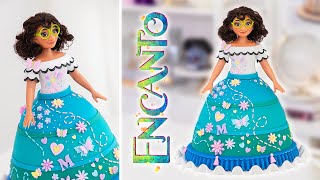 DISNEY ENCANTO 🌸 How to make a MIRABEL Doll Cake [upl. by Natfa]