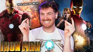 IRON MAN Reaction first time watching [upl. by Aerdnaek392]