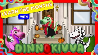 LEARN THE MONTHS OF THE YEAR WITH DINNOKIVVA AND HIS FRIENDS 📅🦖  Dinnokivva [upl. by Anilatsyrc]