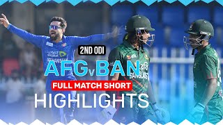 Bangladesh Beat Afghanistan to Level the Series  Full Match Short Highlights  2nd ODI  Sharjah [upl. by Bandur739]