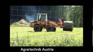 Siloballen verlagern mit Liebherr Radlader [upl. by Amandi]