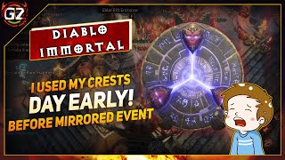 Huge Mistake Used My Crest Before Mirrored Jewels  Diablo Immortal [upl. by Wehrle]