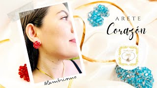 ARETES CORAZON 💝  Aretes en ALAMBRISMO 14 de febrero 💞💞 [upl. by Oap798]