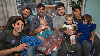 Liverpool Mens Squad Make Annual Christmas Visit to Alder Hey [upl. by Nylarej503]