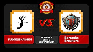 BeReddy 3  Dota 2 Championship  FLUGEGEHAIMEN vs Barracks Breakers  5 Div LB Final  Bo3 [upl. by Ahsinyd]