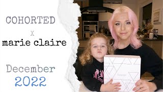 Cohorted x Marie Claire December 2022  Beauty Box Unboxing [upl. by Idnod]