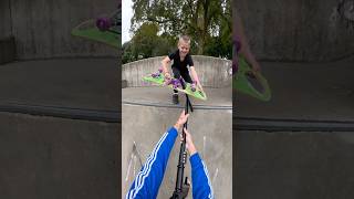 he switched up quick💀 scooter skatepark fail funny comedy sad skate bike diy spanner [upl. by Lancelot]