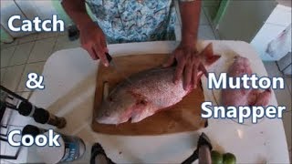 Baked and Fried Mutton Snapper  Catch and Cook [upl. by Bullis]