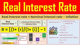 Real Interest Rate Formula  Definition Meaning Calculation Formula Explained [upl. by Essiralc705]