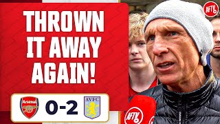 I’m Hurt We’ve Thrown It Away Again Lee Judges  Arsenal 02 Aston Villa [upl. by Enyrhtak29]