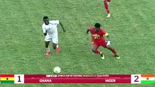 Ghana vs Niger 1  2 Highlights Afcon 2025 Qualifiers [upl. by Auqenwahs]