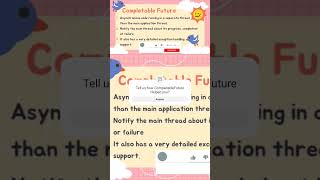 CompletableFuture Introduction java interview coding multithreadinginjava [upl. by Livvi972]