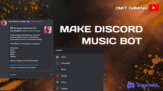 How To Make Discord Music Bot 247  V3  Omit Gaming [upl. by Nyltiac]