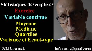 CRPE STATISTIQUES DESCRIPTIVES VARIABLE CONTINUE [upl. by Maro69]