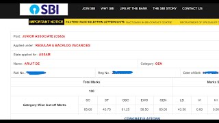 My SBI Clerk Prelims Scorecard 2024Finally cleared a prelims after 6 failure in a row sbiclerk [upl. by Camel]