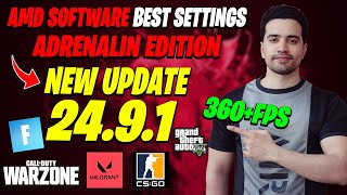 AMD Adrenalin Edition New update 2491 2024 FOR Best Setting Gaming [upl. by Anirtik607]