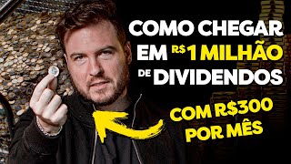 COMO GANHAR 1 MILHÃO DE DIVIDENDOS POR ANO com R300 por mês [upl. by Undine]