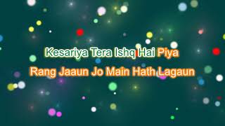 Kesariya karaoke with Lyrics  Instrumental  Brahmāstra  Ranbir Kapoor  Alia Bhat [upl. by Sauer]