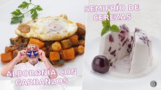 ALBORONÍA con garbanzos y SEMIFRÍO de CEREZAS  Cocina Abierta de Karlos Arguiñano [upl. by Ahsenat]