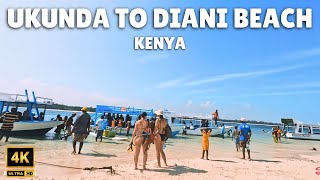 Ukunda Town  Diani Beach Walk Tour in Kenya  4k60fps HDR africa [upl. by Gunter]