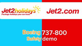 Jet2comJet2 holidays Boeing 737800 safety video 2024 [upl. by Penn]