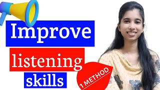 Improve Listening Skills English ✅ This Method Helped Me [upl. by Felicdad]