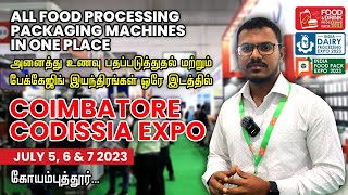 Codissia Coimbatore Expo I Explore the Latest Food Processing and Packaging Machines [upl. by Seward677]