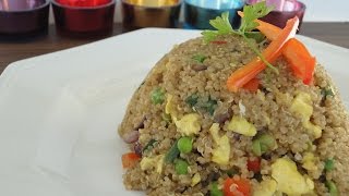 Como hacer Chaufa de Quinoa quinua recipe gluten free [upl. by Leunammi]