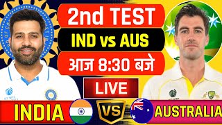 🔴LiveIndia vs Australia 2nd Test Day 4  IND vs AUS  Australia need 500 runs  Cricket indvsaus [upl. by Ettezzus196]