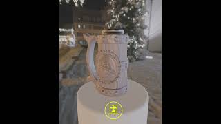 Upcoming 3D Print  Santa Tavern Stein wood 3dprinting blender3dmodel 3dmodel [upl. by Mar]