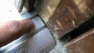 Vinyl Aluminum Threshold Installation Pt 1 This Old Friggn House [upl. by Lienaj]