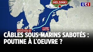 Câbles sousmarins sabotés  Poutine à loeuvre ｜LCI [upl. by Olympie]