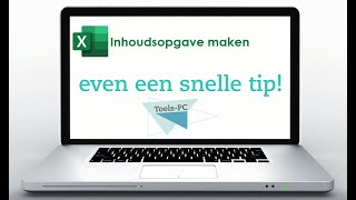 Snelle Korte Tip inhoudsopgave in Excel [upl. by Damle136]