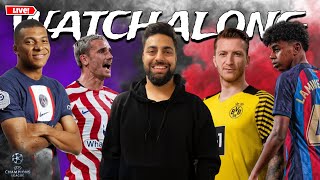 PSG vs Barcelona l Atlético Madrid vs Dortmund l 1st Leg l WatchAlong [upl. by Klemens]