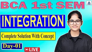 BCA 1st SEM  Mathematics  Integration  By Neha Mam bca [upl. by Ehtylb]